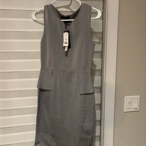 Banana Republic Sloan skinny fit brushed bi- light gray dress - XS petite - NWT